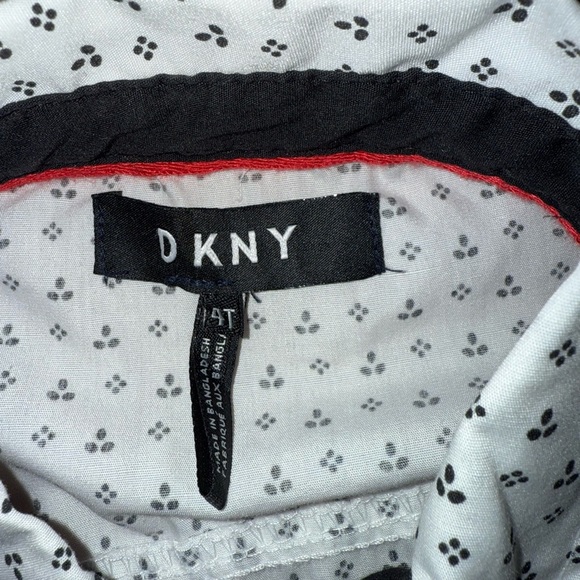 DKNY Toddler 4T White Shirt with Black Details - Picture 2 of 3